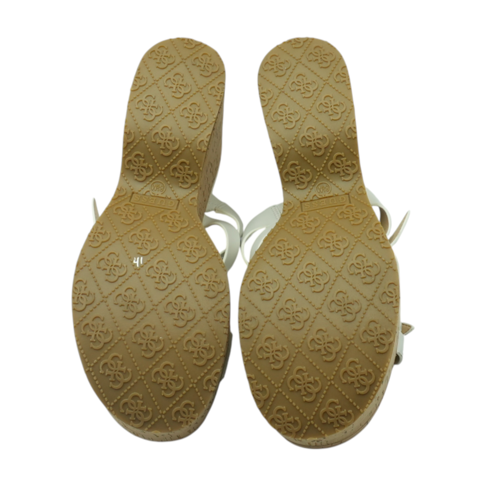 White Wedged Sandals
