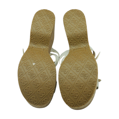 White Wedged Sandals