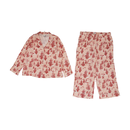 Pink Plus Print Pajama Set