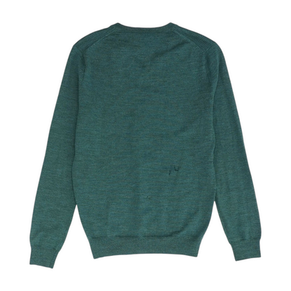 Teal Solid Pullover Sweater