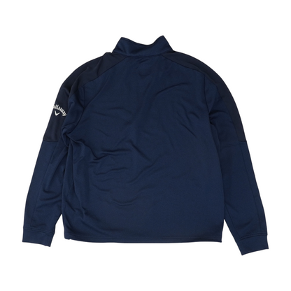 Navy Solid 1/4 Zip Pullover