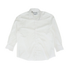 White Solid Long Sleeve Button Down