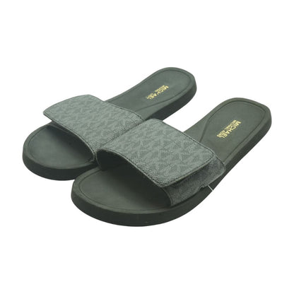 Black Casual Slide Sandals