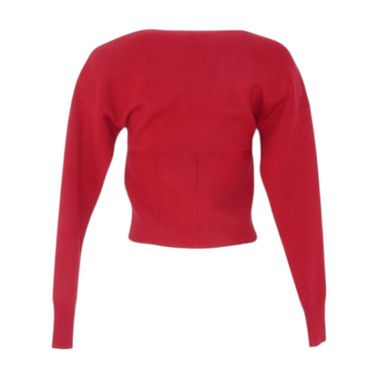 Red Cardigan Sweater