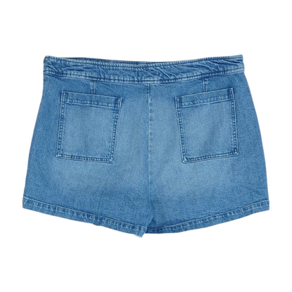 Blue Plus Solid Denim Shorts