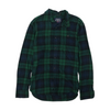 Green Plaid Flannel Button Down