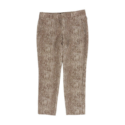 Brown Graphic Chino Pants