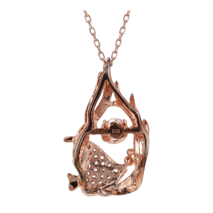 Sterling Silver Cubic Zirconia Pendant Necklace