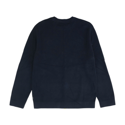 Navy Solid Pullover Sweater