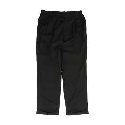 Black Solid Dress Pants