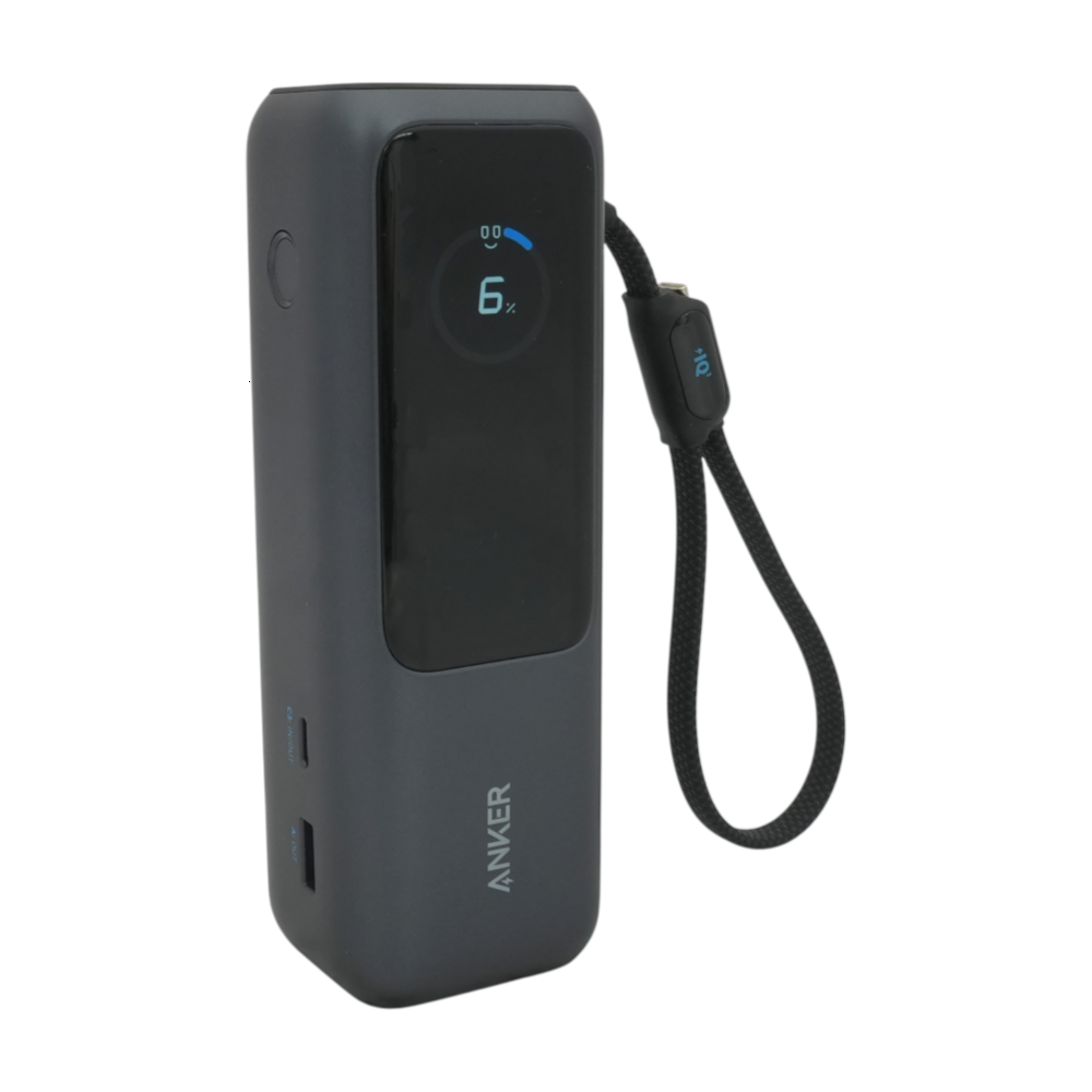 25K 165W Power Bank With Built-in and Retractable Cables