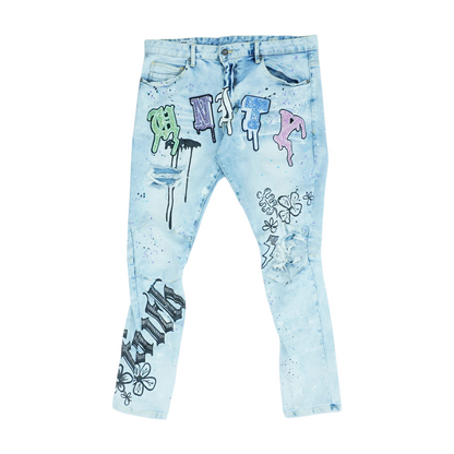 Graphic Regular Jeans