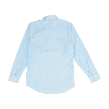Blue Striped Long Sleeve Button Down