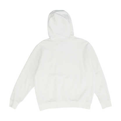 White Solid Hoodie Pullover