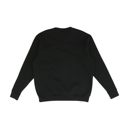 Black Solid Sweatshirt Pullover