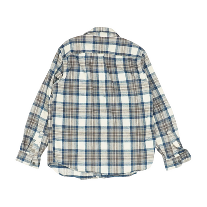 Blue Plaid Flannel Button Down
