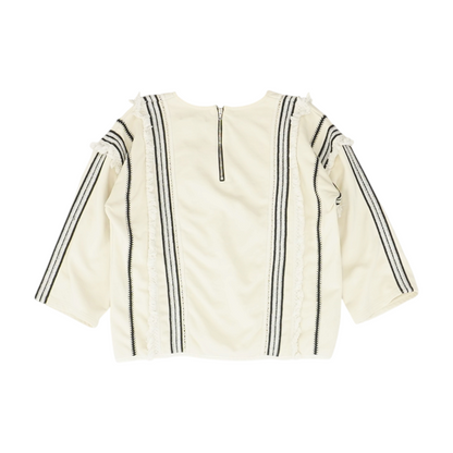 Beige Striped Blouse