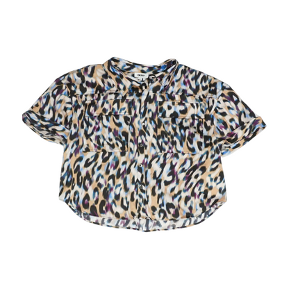 Multi Animal Print Button Down