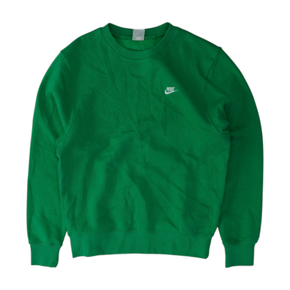 Green Solid Sweatshirt Pullover