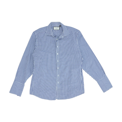 Blue Check Long Sleeve Button Down