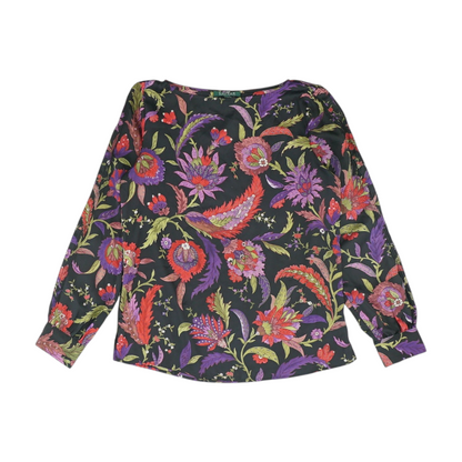 Black Floral Blouse
