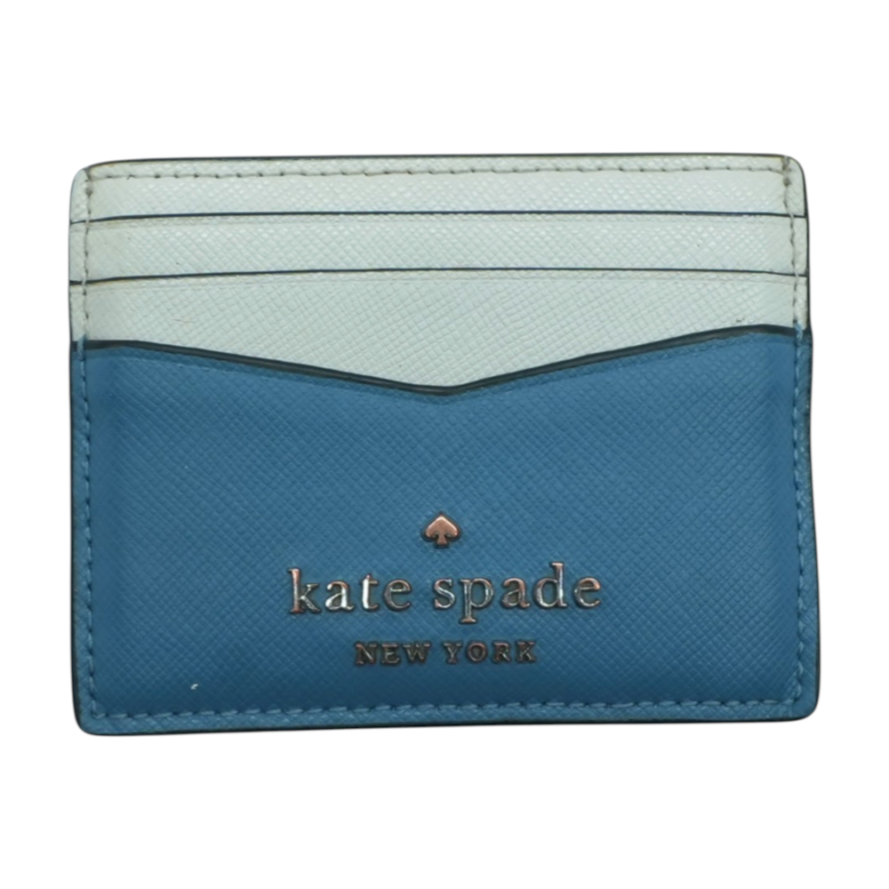Blue Card Case Wallet