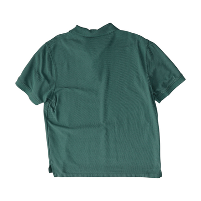 Green Solid Short Sleeve Polo