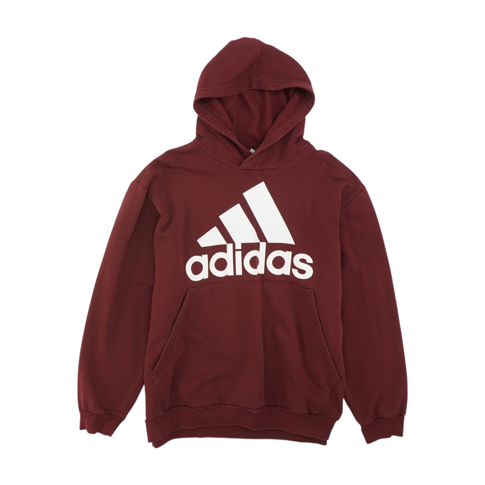 Maroon Solid Hoodie Pullover