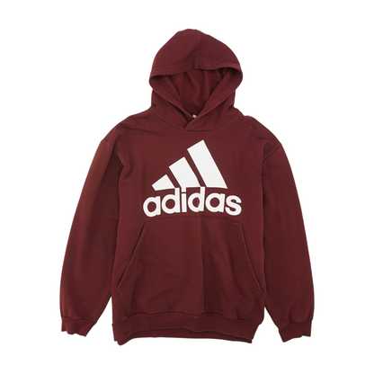Maroon Solid Hoodie Pullover