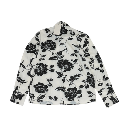 White Floral Button Down