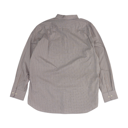 White Check Long Sleeve Button Down