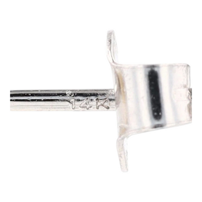 1/2 ctw 14K White Gold Citrine Stud Earrings