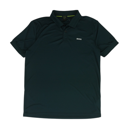 Navy Solid Short Sleeve Polo
