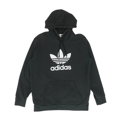 Black Solid Hoodie Pullover