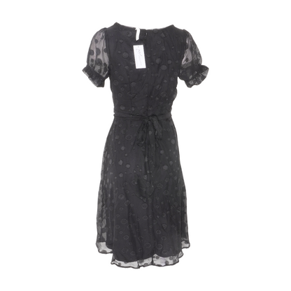 Black Polka Dot Midi Dress