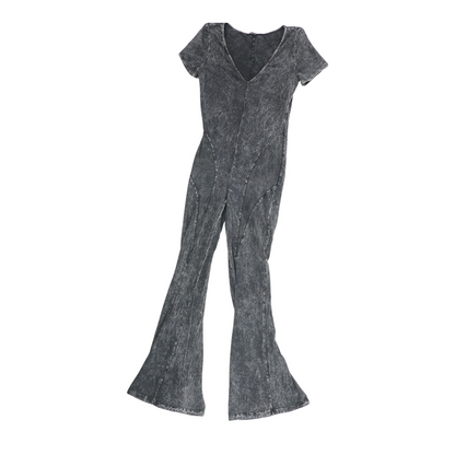 Black Tie-Dye Jumpsuit