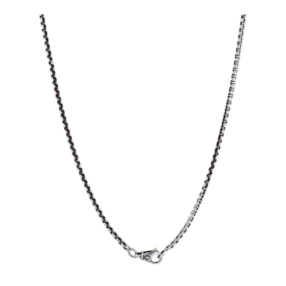 David Yurman Sterling Silver Tiger Eye Pendant Necklace – Image 2