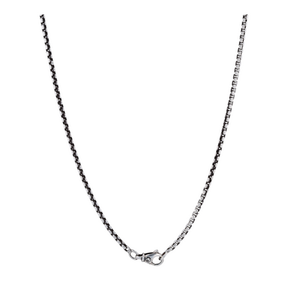 David Yurman Sterling Silver Tiger Eye Pendant Necklace – Image 2