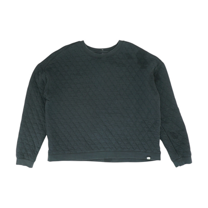 Black Solid Sweatshirt Pullover