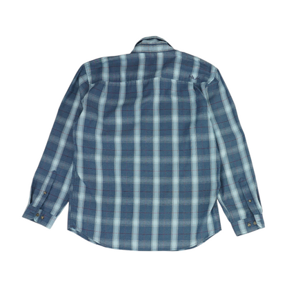 Blue Plaid Flannel Button Down