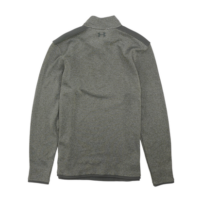 Gray Solid 1/4 Zip Pullover