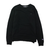 Black Solid Sweatshirt Pullover
