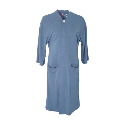 Blue Solid Robe