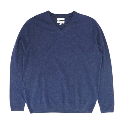 Navy Solid Pullover Sweater