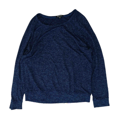 Blue Solid Sweatshirt Pullover