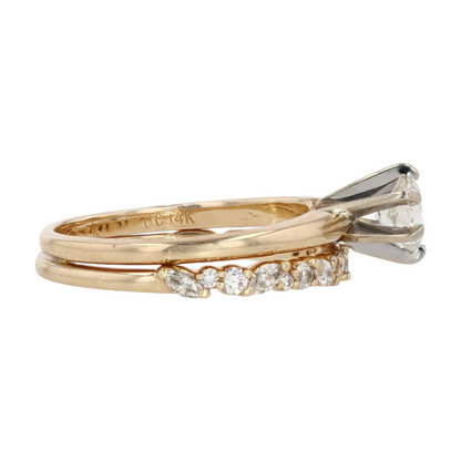 5/8 ctw 14K Yellow Gold Diamond Engagement Ring
