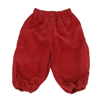 Red Solid Chino Pants