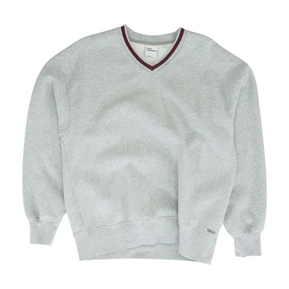 Gray Solid Sweatshirt Pullover