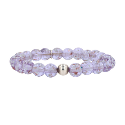 Sterling Silver Glass Beaded Bracelet