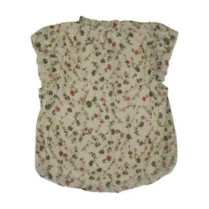 Ivory Floral Blouse